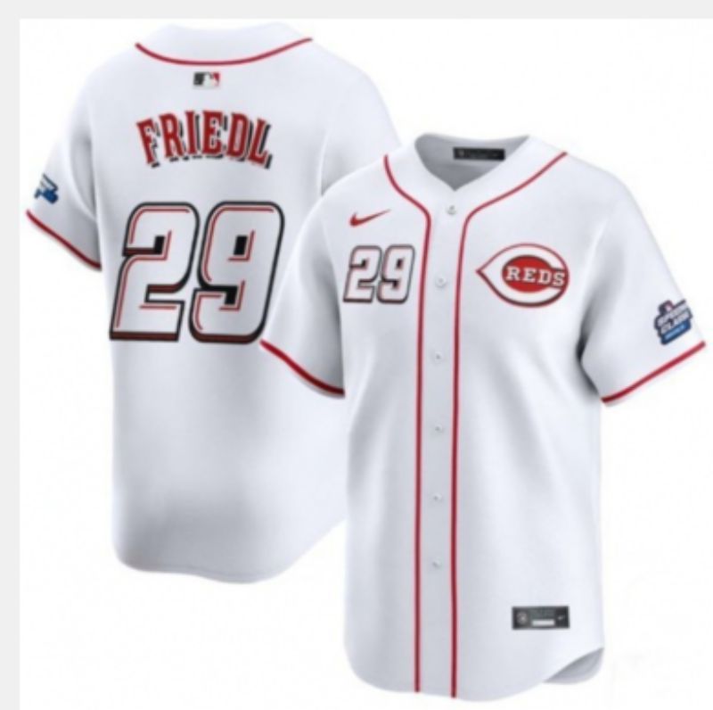 Men 2025 Cincinnati Reds #29 Friedl White Nike 2025 MLB Jersey 03->cincinnati reds->MLB Jersey